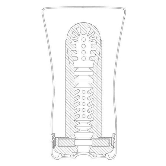 Мастурбатор з охолоджувальним мастилом, ефект глибокої глотки Tenga Deep Throat Cup Cool Edition