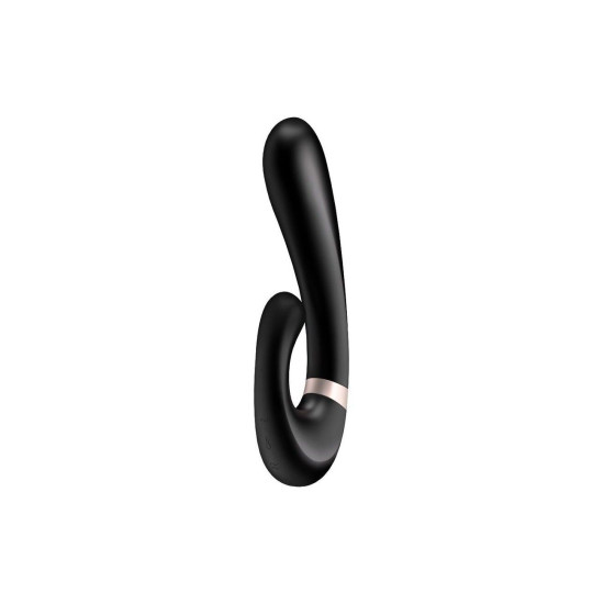 Вібратор-кролик з підігрівом, чорний Satisfyer Heat Wave Black
