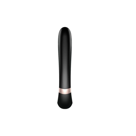 Вібратор-кролик з підігрівом, чорний Satisfyer Heat Wave Black