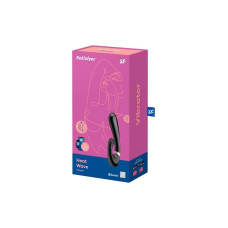 Вібратор-кролик з підігрівом, чорний Satisfyer Heat Wave Black