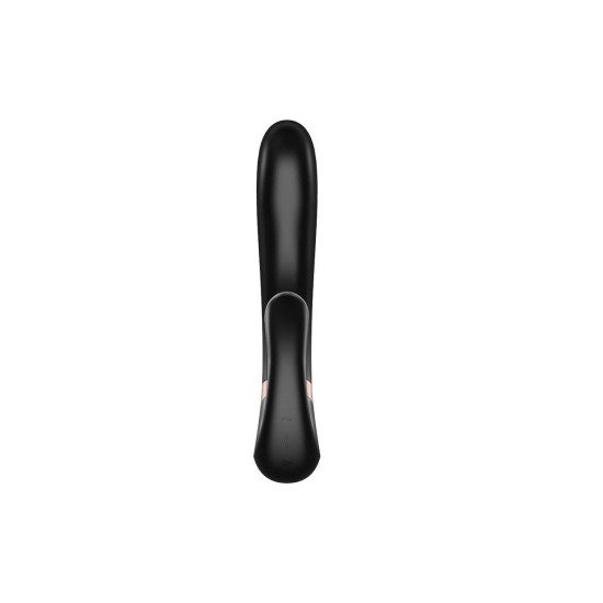 Вібратор-кролик з підігрівом, чорний Satisfyer Heat Wave Black
