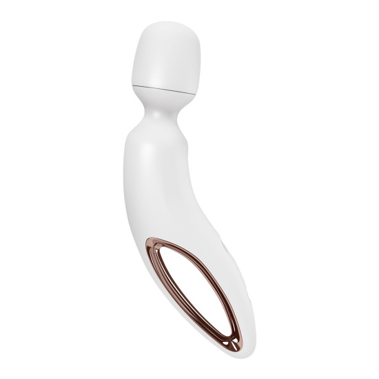 Вібромасажер, білий/рожеве золото Satisfyer Wand-erland White/Rosegold (пом’ята упаковка)