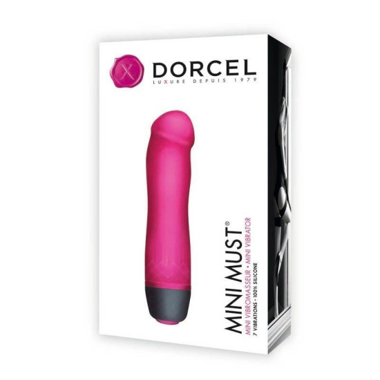 Вібратор малинового кольору для клітора і точки G Dorcel Mini Must Magenta