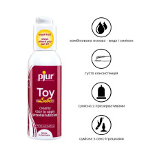 Pjur Toy Lube, 100 ml - крем-лубрикант для іграшок на гібридній основі