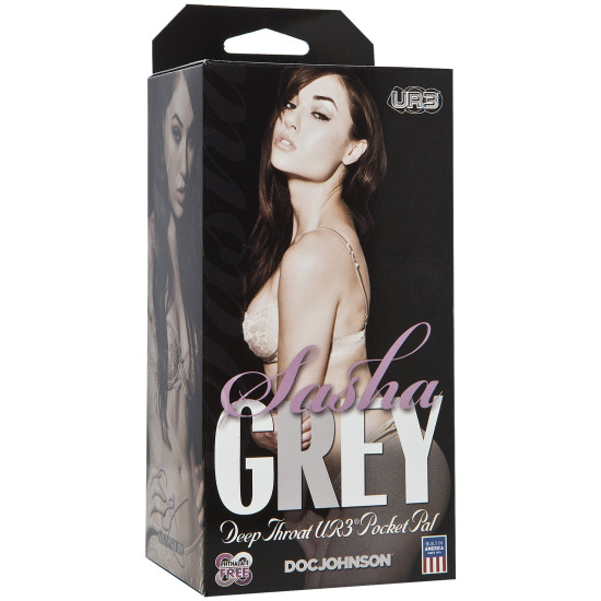 Мастурбатор-ротик со слепка Sasha Grey Doc Johnson Sasha Grey ULTRASKYN Deep Throat Pocket Pal