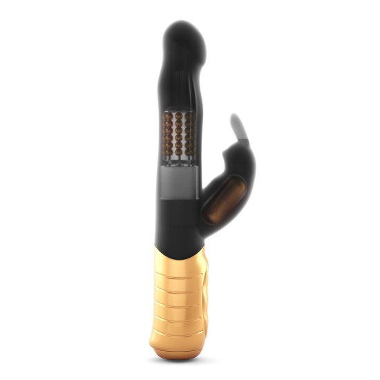 Вібратор-кролик золотого кольору з перловим масажем Dorcel Baby Rabbit Gold
