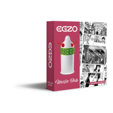 Насадка на член у вигляді презерватива з вусиками EGZO Uncle Bob
