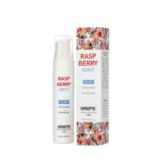 Стимулюючий гель для ерогенних зон із охолоджуючим ефектом EXSENS Kissable Raspberry Mint, 15 ml