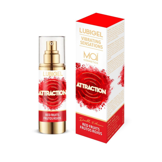 Рідкий вібратор з фруктовим ароматом MAI Lubigel Red Fruits, 30 ml