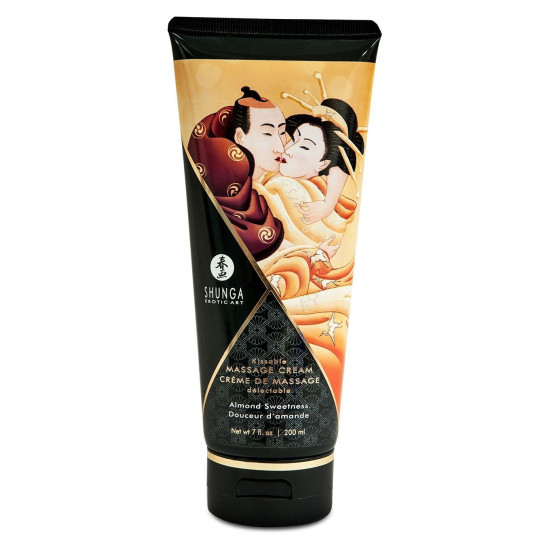 Съедобный массажный крем с миндальным вкусом Shunga Kissable Massage Cream Almond Sweetness, 200 ml