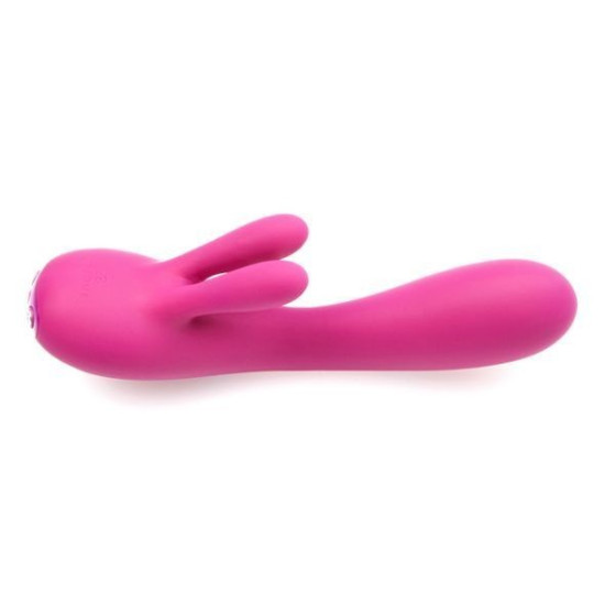 Вибратор-кролик цвета фуксии с тремя моторами, глубокая вибрация Je Joue Fifi Fuchsia
