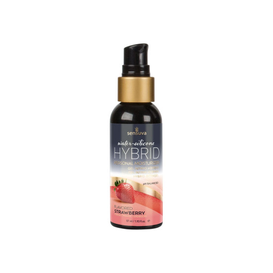Їстівна змазка зі смаком полуниці Sensuva Hybrid Strawberry, 57 ml