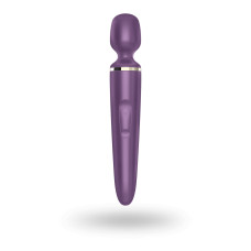 Вибромассажер в форме микрофона, водонепроницаемый, фиолетово-золотистый Satisfyer Wand-er Woman Purple/Gold, XXL
