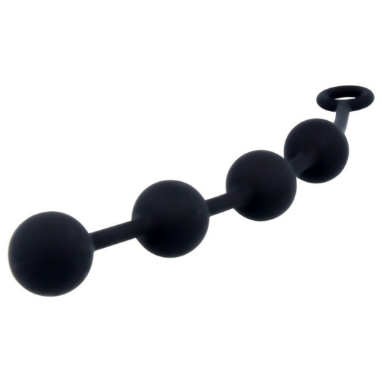 Анальные шарики из силикона, макс. диаметр 3 см, черные Nexus Excite Large Anal Beads