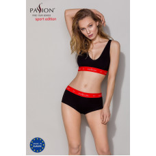 Спортивный топ на широких бретелях, черный Passion PS003 Top Black, L