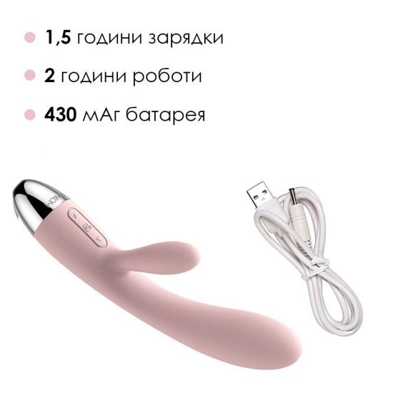 Вибратор-кролик с интеллектуальным режимом, розовый Svakom Alice Pale Pink