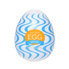Мастурбатор-яйце із зигзагоподібним рельєфом Tenga Egg Wind