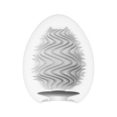 Мастурбатор-яйцо с зигзагообразным рельефом Tenga Egg Wind