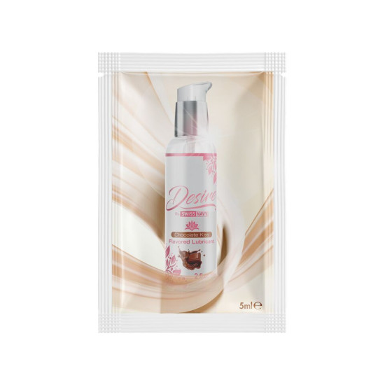 Пробник лубриканта на водной основе с ароматом шоколада Desire by Swiss Navy Chocolate Kiss, 5 ml