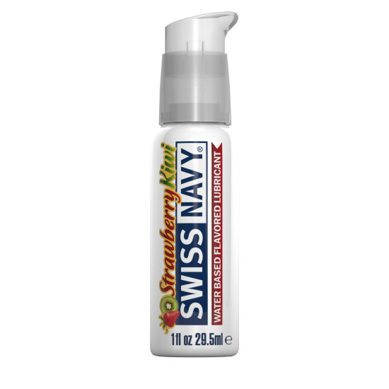 Оральная интимная смазка со вкусом клубники и киви на водной основе Swiss Navy Strawberry Kiwi, 29.5 ml