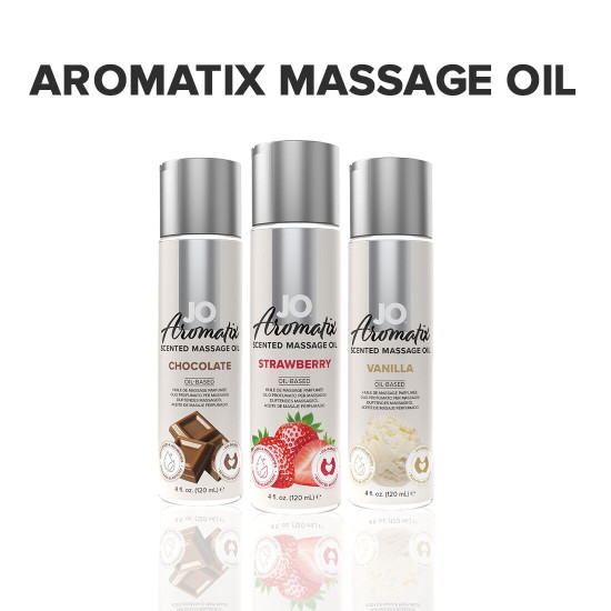 JO Aromatix Massage Oil Strawberry, 120 ml - натуральное массажное масло с клубничным ароматом
