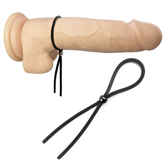 Эрекционное кольцо лассо с регулируемым диаметром, черное Art of Sex Lasso A