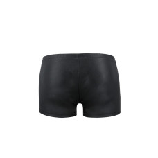 Шкіряні боксери з блискавками, чорні Passion 049 Short Matt Black, XXL/XXXL