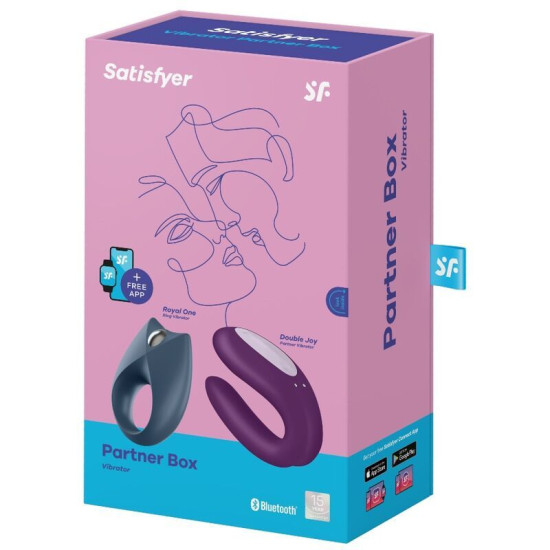 Набір (вібратор для пар Double Joy + Royal One) Satisfyer Partner Box 2