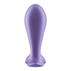 Фиолетовая анальная пробка с вибрацией, 9 см, Ø 3 см Satisfyer Intensity Plug Purple