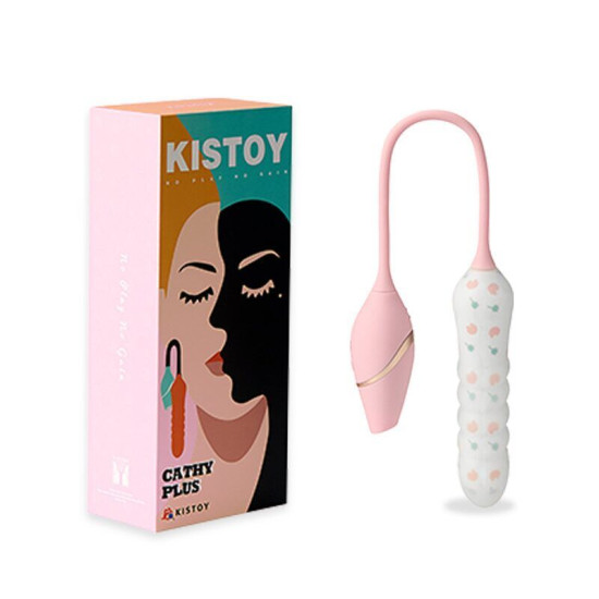Пульсатор с вакуумным стимулятором на гибкой сцепке KISTOY Cathy Plus