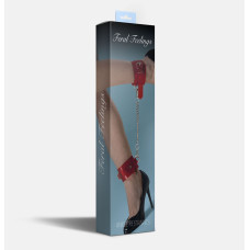 Поножи, красные прозрачные Feral Feelings Ankle Restraints Red Transparent