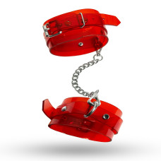 Поножи, красные прозрачные Feral Feelings Ankle Restraints Red Transparent
