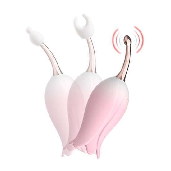 Ультразвуковий вібратор для клітора з 2 додатковими насадками Otouch Bloom Ultrasonic Clitoris