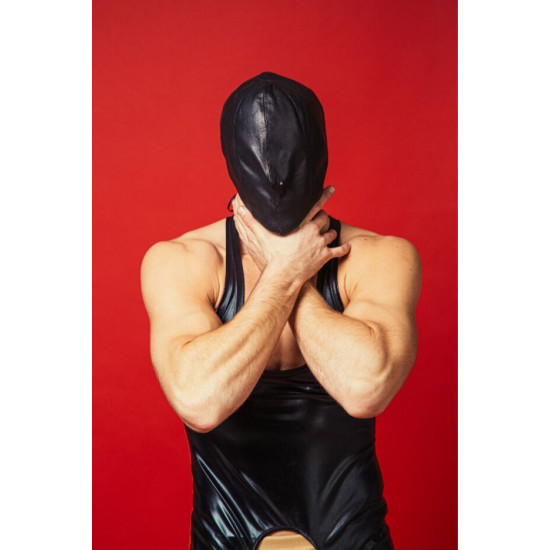Закритий шкіряний капюшон D&A Deprivation Mask Leather