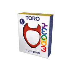 Эрекционное кольцо, красное Wooomy Toro Red, L