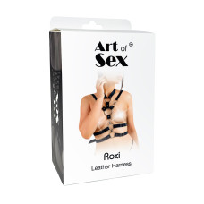 Чорна сексуальна жіноча портупея Art of Sex Roxi Black, XS-2XL