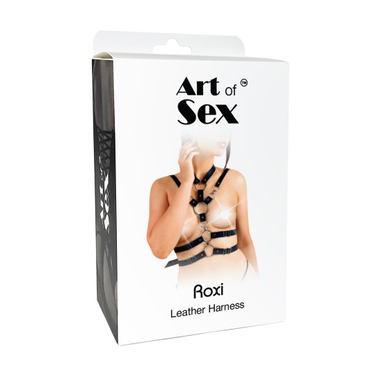 Черная сексуальная женская портупея Art of Sex Roxi Black, XS-2XL