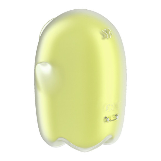 Вакуумный клиторальный стимулятор с вибрацией, жёлтый Satisfyer Glowing Ghost Yellow