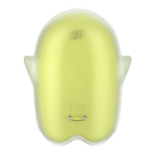 Вакуумний кліторальний стимулятор з вібрацією, жовтий Satisfyer Glowing Ghost Yellow