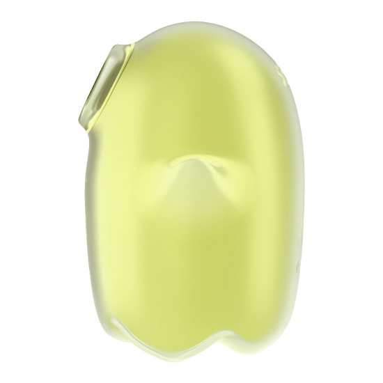 Вакуумный клиторальный стимулятор с вибрацией, жёлтый Satisfyer Glowing Ghost Yellow