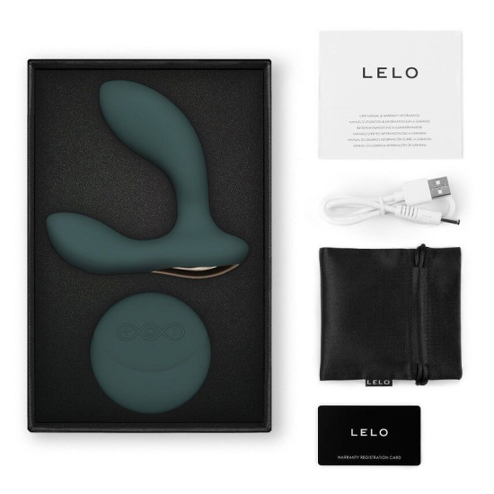 Массажёр простаты с пультом, зелёный LELO Hugo 2 Remote Green