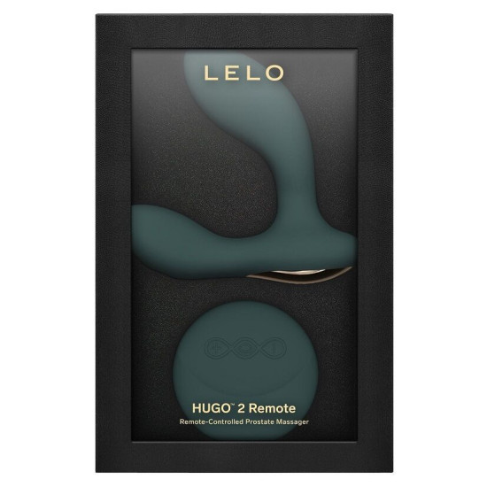 Массажёр простаты с пультом, зелёный LELO Hugo 2 Remote Green