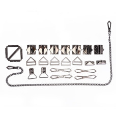 БДСМ-набір для зв'язування, чорний Lockink Bondage & Restraint Black Set