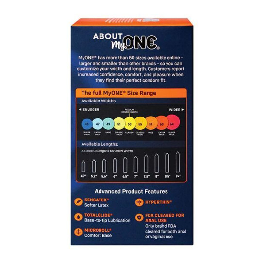 Презервативи в картонній коробці MyONE Extra Wide, 10 шт