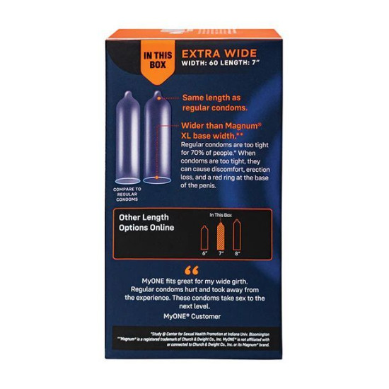 Презервативи в картонній коробці MyONE Extra Wide, 10 шт