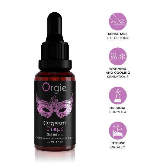 Збуджуючі краплі для клітора Orgie Orgasm Drops, 30 ml