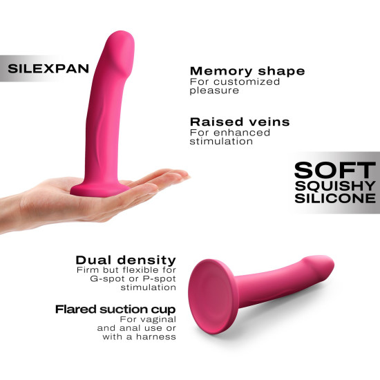 Фаллоимитатор на присоске, малиновый Dorcel Real Pleasure Magenta, M