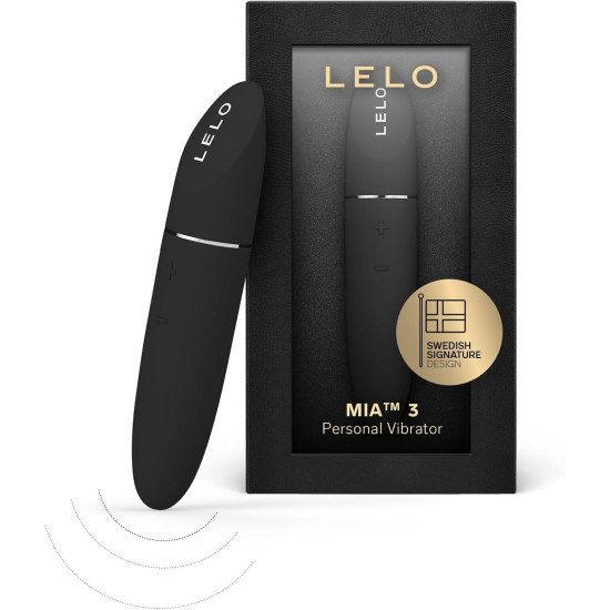 Вибропуля с элегантным дизайном, черная Lelo Mia 3 Black