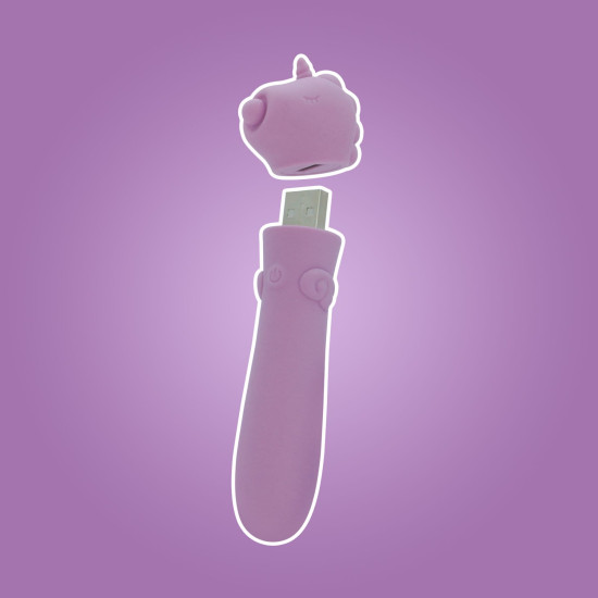 Вибропуля с USB-зарядкой Unihorn USB Bullet Karma Lilac