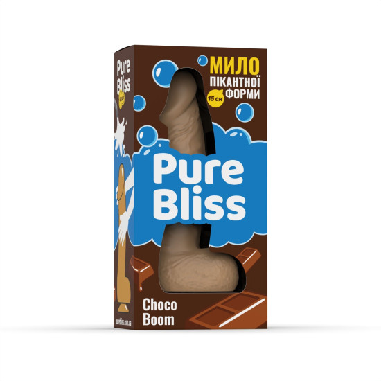 Ароматне мило у формі члена з ароматом шоколаду Pure Bliss Brown Choco Boom, 15 cm